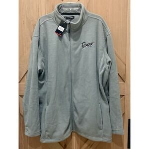 NWT Ranger Boats 3XL Gray Full Zip Fleece Performance Mens Jacket New